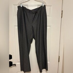 Soft by Avenue Gray Houndstooth Pants | Size 18/20 Average | Comfort Pull-On